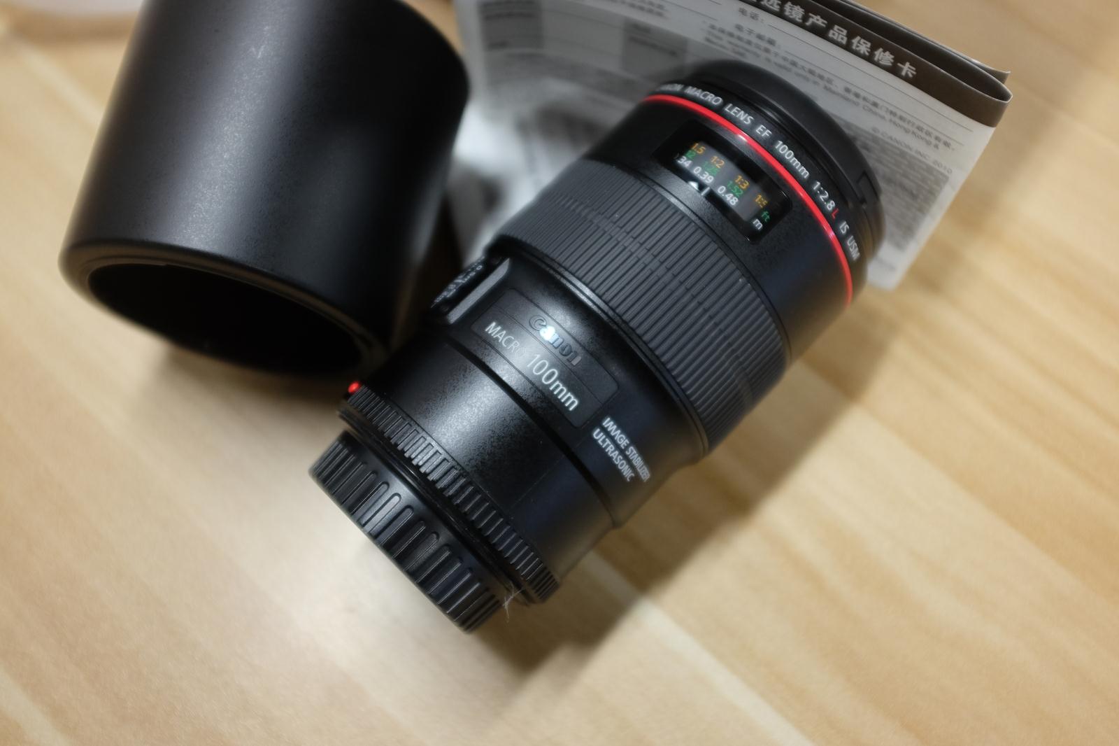 直接充新佳能100mmf2.8isl新百微